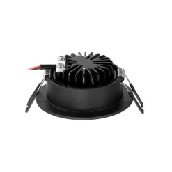 Arcchio LED downlight Zarik, zwart, 2.700K