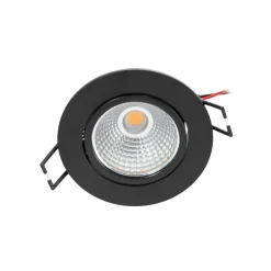 Arcchio LED downlight Zarik, zwart, 2.700K
