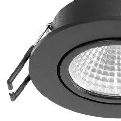 Arcchio LED downlight Zarik, zwart, 4.000K