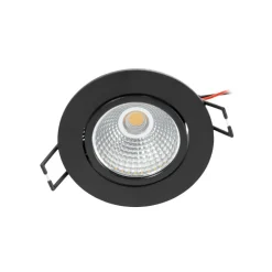 Arcchio LED downlight Zarik, zwart, 4.000K