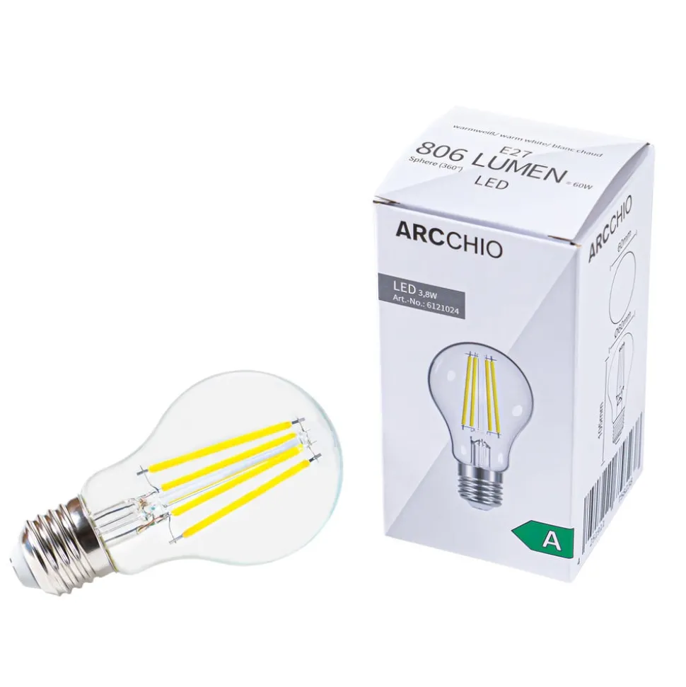 Arcchio LED filament lamp, E27, 13,5W, 2500lm, 2700K