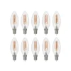 Arcchio LED filament lamp E14 kaars set van 10, 2700 K