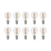 Arcchio LED filament lamp E14 G45, set van 10, 3000 K
