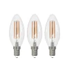 Arcchio LED filament lamp E14 kaars, set van 3, 2700 K