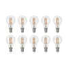 Arcchio LED filament lamp E14 G45, set van 10, 4000 K