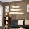 Arcchio LED hanglamp Albiona, wit, 3 ringen, Ø 80 cm