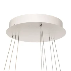 Arcchio LED hanglamp Albiona, wit, 3 ringen, Ø 80 cm