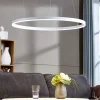 Arcchio LED hanglamp Albiona, wit, 1 ring, Ø 80 cm