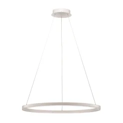 Arcchio LED hanglamp Albiona, wit, 1 ring, Ø 80 cm