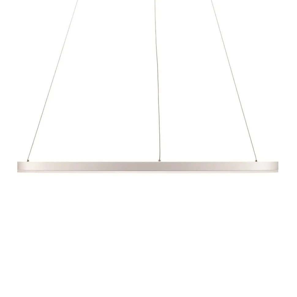 Arcchio LED hanglamp Albiona, wit, 1 ring, Ø 80 cm