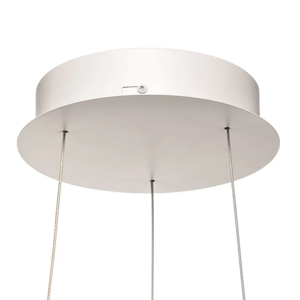 Arcchio LED hanglamp Albiona, wit, 1 ring, Ø 80 cm