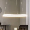 Arcchio LED hanglamp Albiona, wit, 1 ring, Ø 60 cm