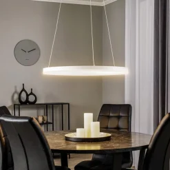 Arcchio LED hanglamp Albiona, wit, 1 ring, Ø 60 cm