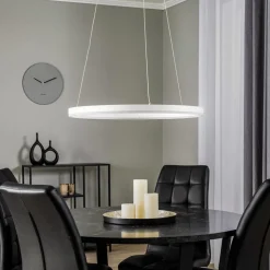 Arcchio LED hanglamp Albiona, wit, 1 ring, Ø 60 cm