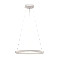Arcchio LED hanglamp Albiona, wit, 1 ring, Ø 60 cm