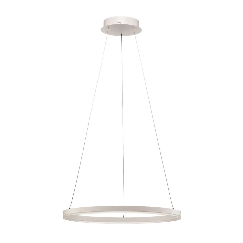 Arcchio LED hanglamp Albiona, wit, 1 ring, Ø 60 cm