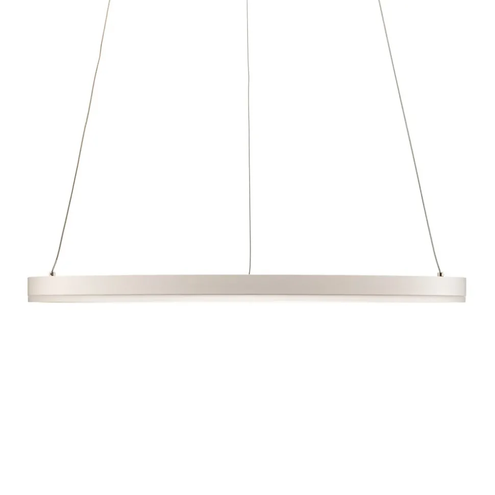 Arcchio LED hanglamp Albiona, wit, 1 ring, Ø 60 cm