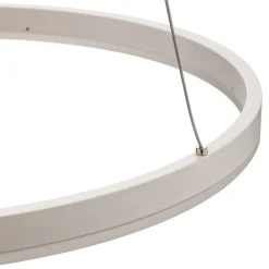 Arcchio LED hanglamp Albiona, wit, 1 ring, Ø 60 cm