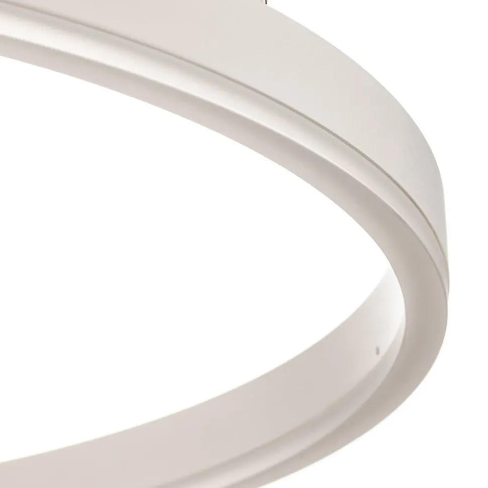 Arcchio LED hanglamp Albiona, wit, 1 ring, Ø 60 cm