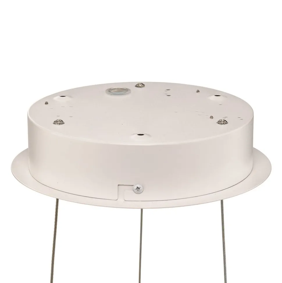 Arcchio LED hanglamp Albiona, wit, 1 ring, Ø 60 cm
