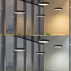 Arcchio LED hanglamp Aleksi, Ø 60 cm, zwart, metaal, CCT