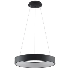 Arcchio LED hanglamp Aleksi, Ø 60 cm, zwart, metaal, CCT