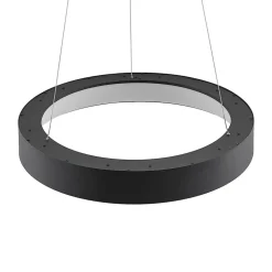 Arcchio LED hanglamp Aleksi, Ø 60 cm, zwart, metaal, CCT