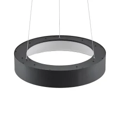 Arcchio LED hanglamp Aleksi, Ø 45 cm, zwart, metaal, CCT