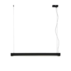 Arcchio LED hanglamp Cuna, 92 cm, zwart, metaal
