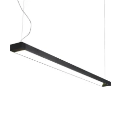Arcchio LED hanglamp Cuna, zwart, 162cm, metaal