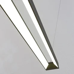 Arcchio LED hanglamp Cuna, zwart, 162cm, metaal