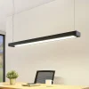 Arcchio LED hanglamp Cuna, zwart, 122cm, metaal
