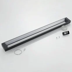 Arcchio LED hanglamp Cuna, zwart, 122cm, metaal