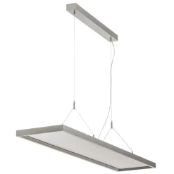 Arcchio LED hanglamp Dorean, zilver, metaal, 120cm