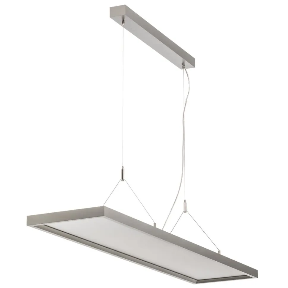 Arcchio LED hanglamp Dorean, zilver, metaal, 120cm