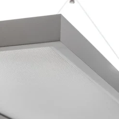 Arcchio LED hanglamp Dorean, zilver, metaal, 120cm