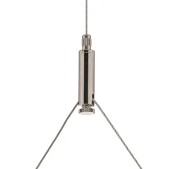 Arcchio LED hanglamp Dorean, zilver, metaal, 120cm