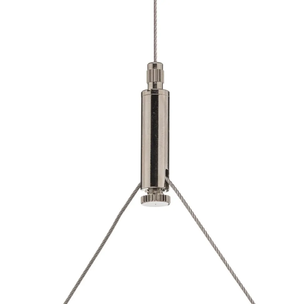 Arcchio LED hanglamp Dorean, zilver, metaal, 120cm