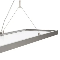 Arcchio LED hanglamp Dorean, zilver, metaal, 120cm