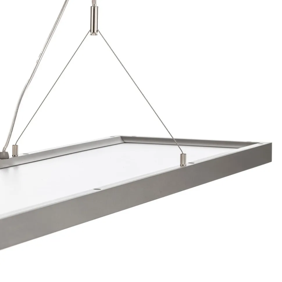 Arcchio LED hanglamp Dorean, zilver, metaal, 120cm