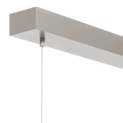 Arcchio LED hanglamp Dorean, zilver, metaal, 120cm