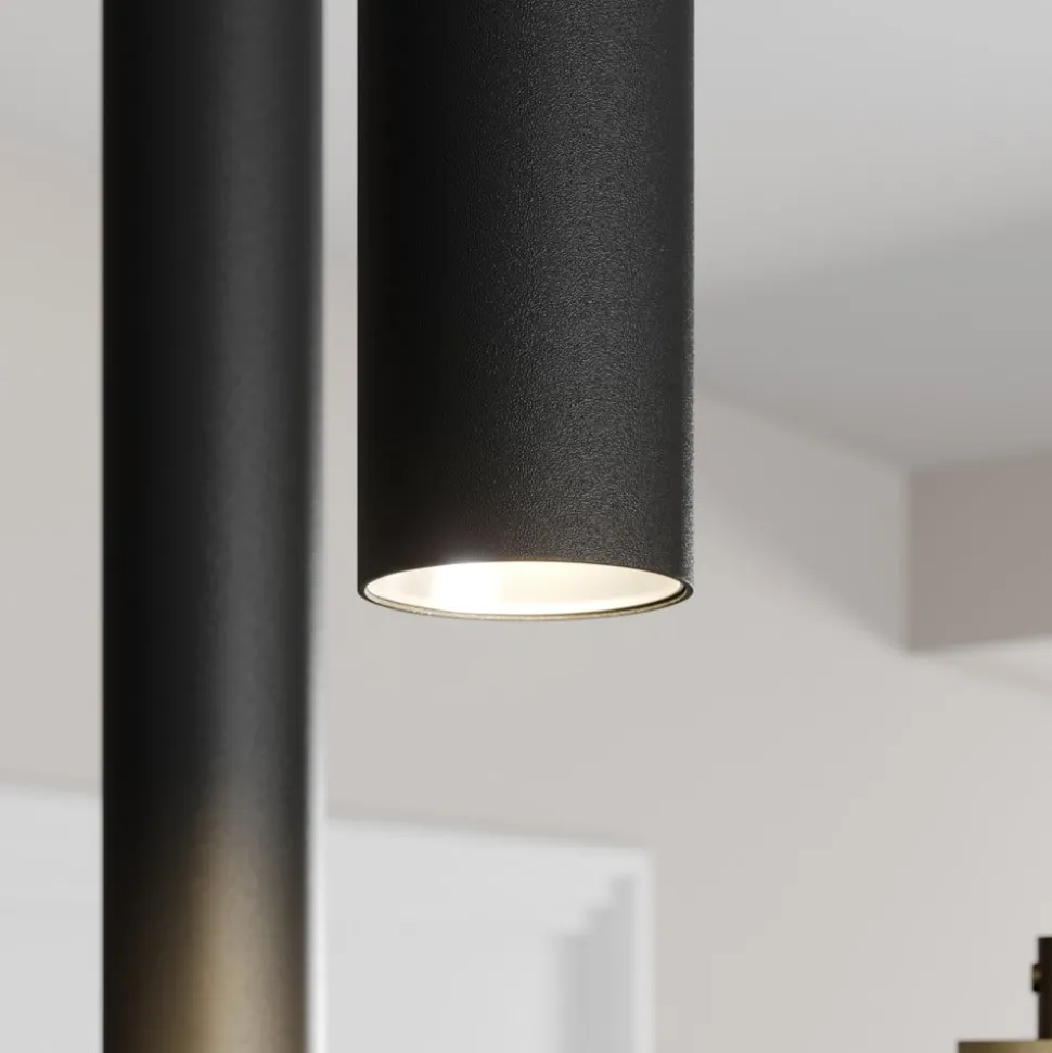 Arcchio LED hanglamp Franka, 3-lamps, Ø 24 cm, zwart