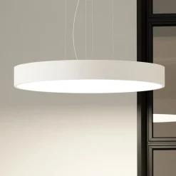 Arcchio LED hanglamp Noabelle, Ø 80 cm, wit, metaal