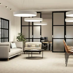 Arcchio LED hanglamp Noabelle, Ø 80 cm, wit, metaal