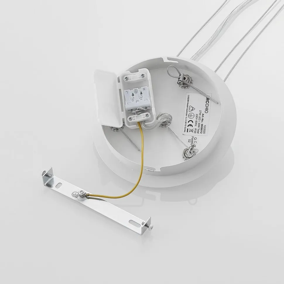 Arcchio LED hanglamp Noabelle, Ø 40 cm, wit, metaal