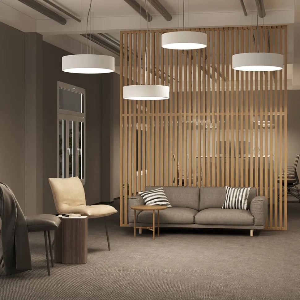 Arcchio LED hanglamp Noabelle, Ø 40 cm, wit, metaal