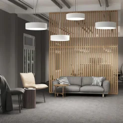 Arcchio LED hanglamp Noabelle, Ø 40 cm, wit, metaal