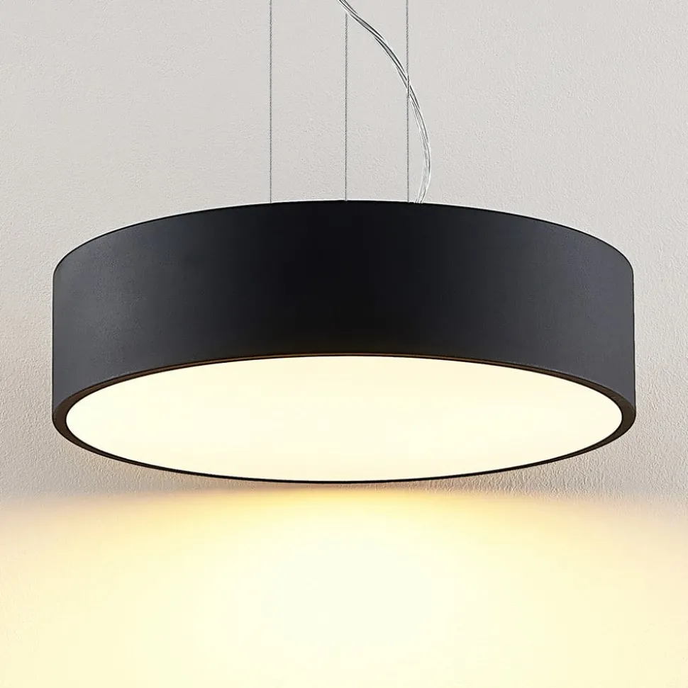 Arcchio LED hanglamp Noabelle, zwart, 40 cm, metaal