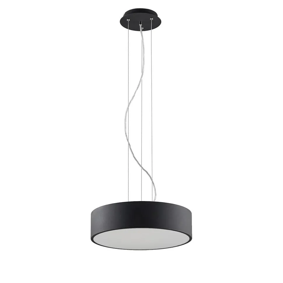 Arcchio LED hanglamp Noabelle, zwart, 40 cm, metaal