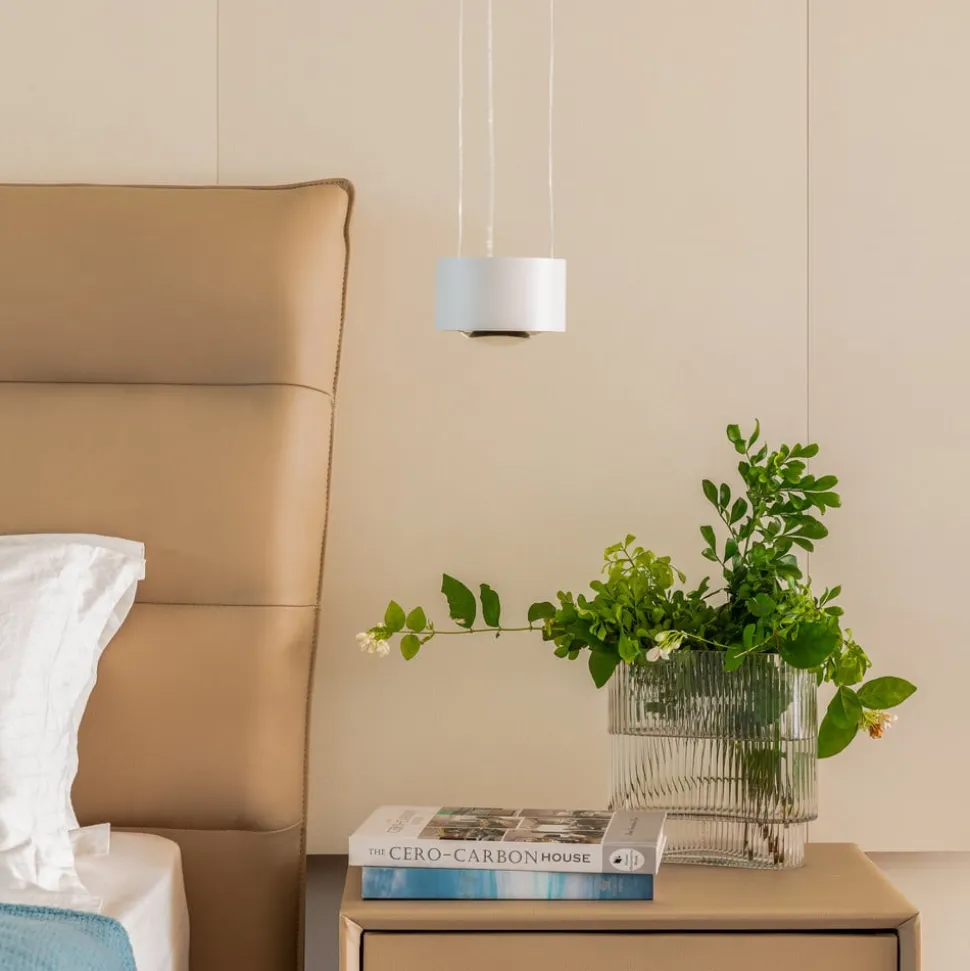 Arcchio LED hanglamp Rotari, lens, downlight, wit